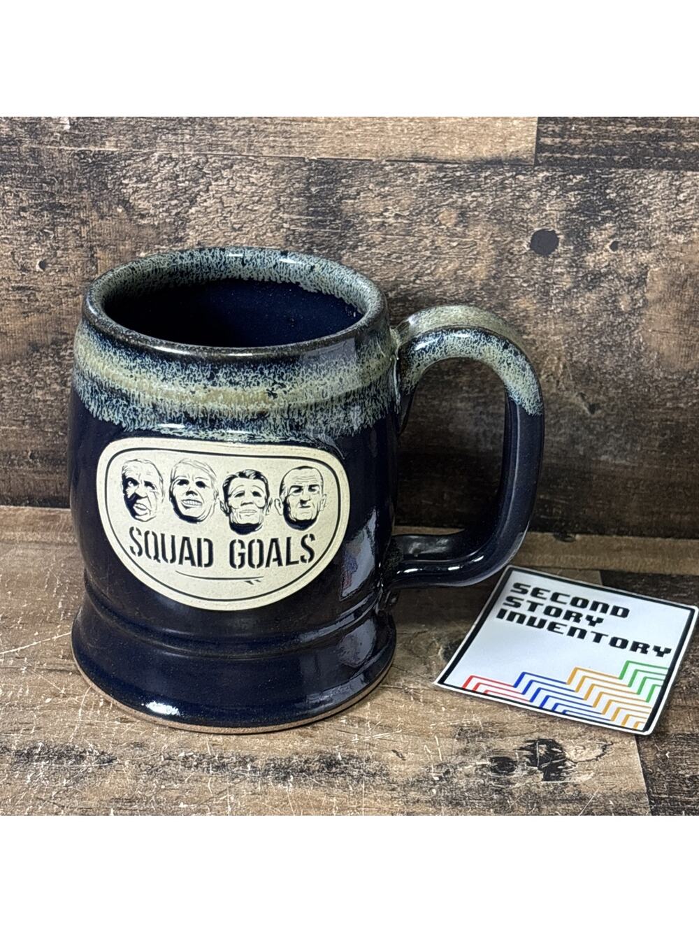 ZERO FOXTROT ‘Squad Goals’ by Sunset Hill Stoneware Coffee Mug Stein USA